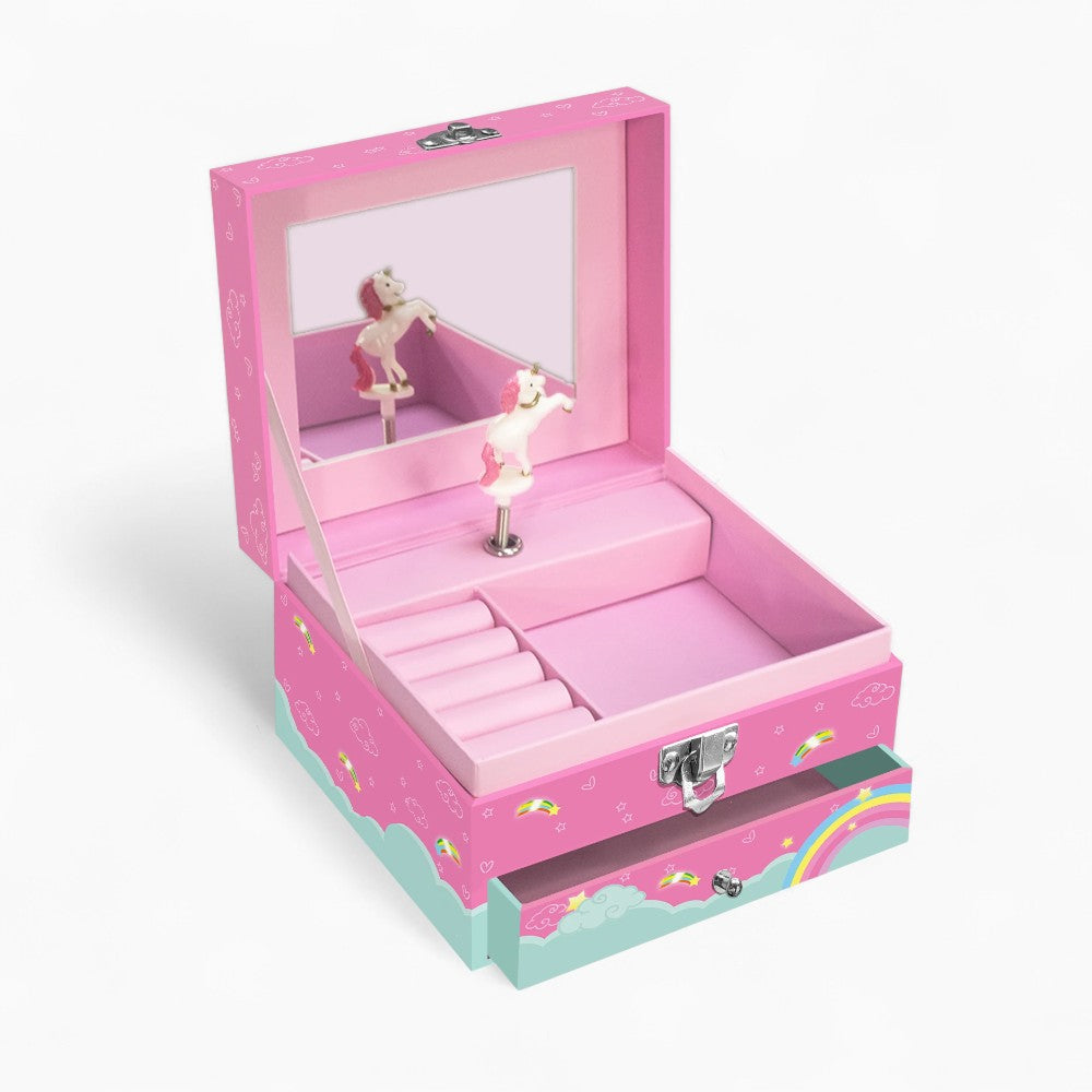 Boîte à Bijoux Licorne Musicale pour Enfants