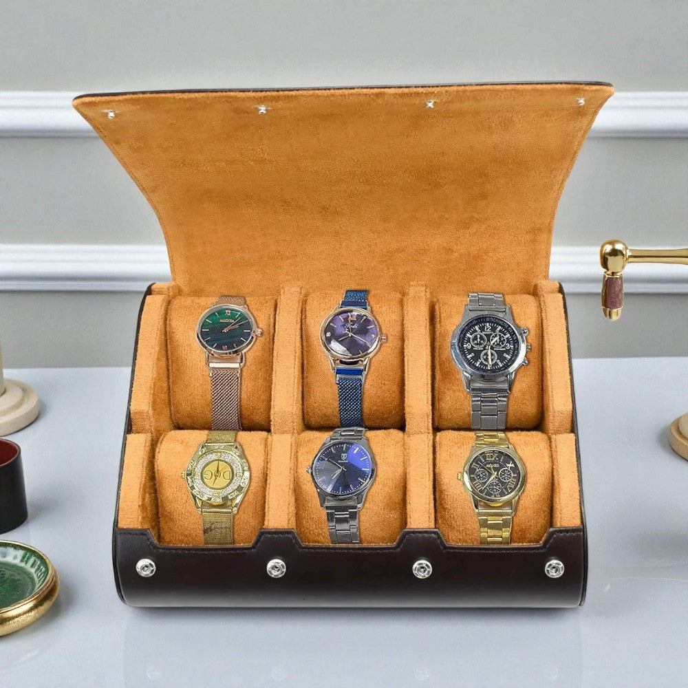 Boîte à Montre Portable Intérieur Velours