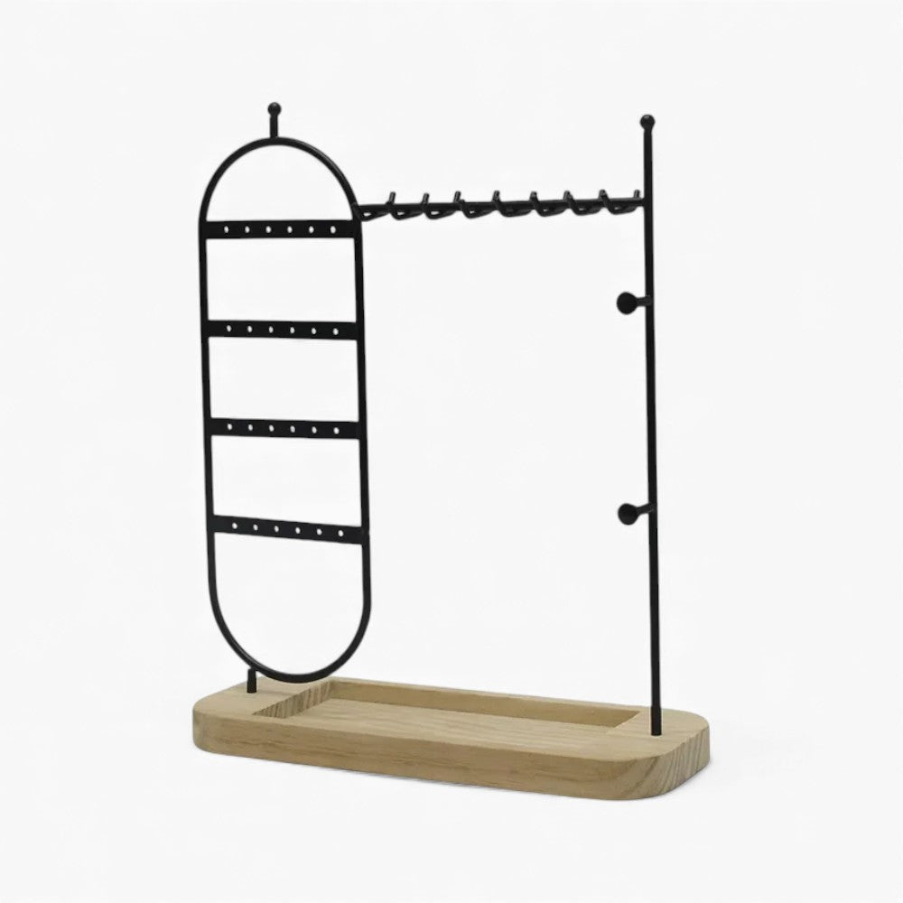 Porte Bijoux Métal Bois - Rangement Colliers