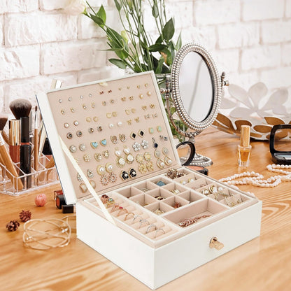 Boîte à Bijoux de Voyage avec Compartiments