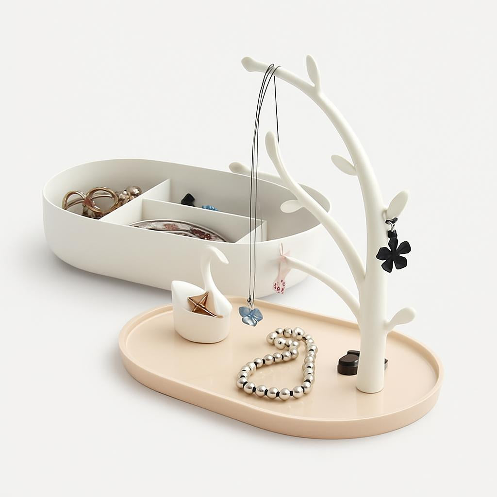 Arbre à Bijoux avec Cygne - Support Élégant