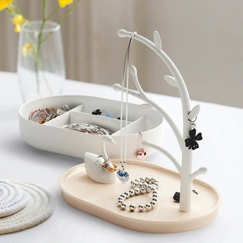 Arbre à Bijoux avec Cygne - Support Élégant