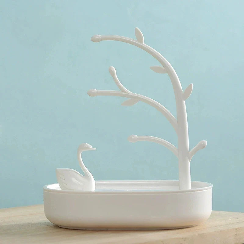 Arbre à Bijoux avec Cygne - Support Élégant