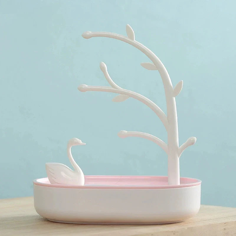 Arbre à Bijoux avec Cygne - Support Élégant