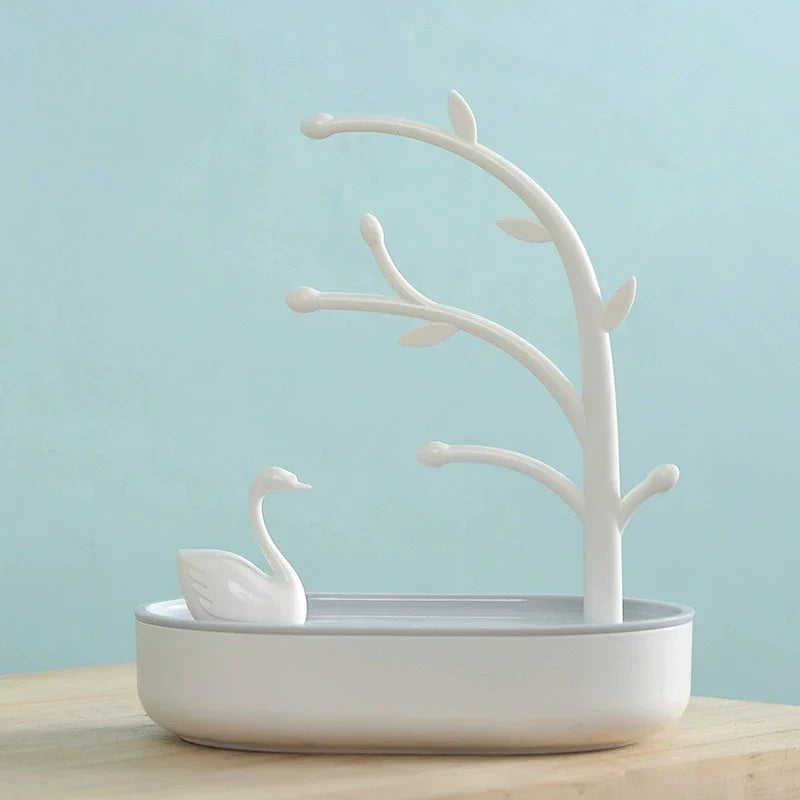 Arbre à Bijoux avec Cygne - Support Élégant