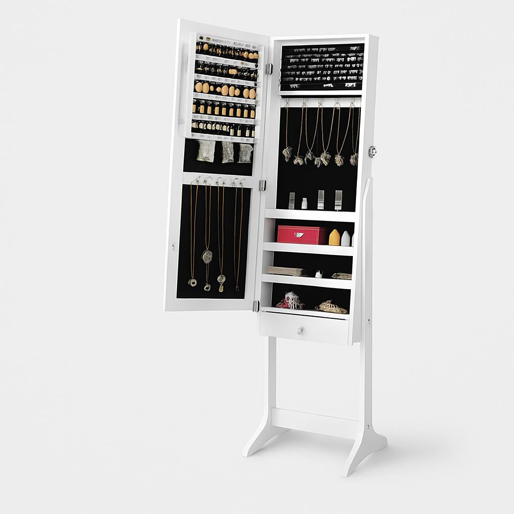Armoire à Bijoux Miroir avec Rangement Pratique