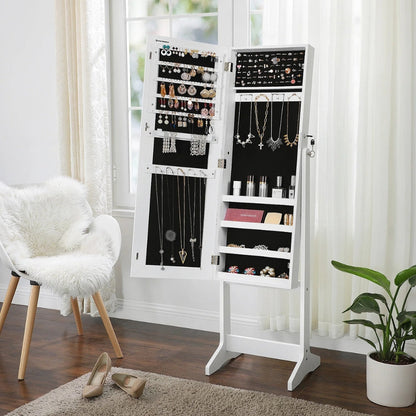 Armoire à Bijoux Miroir avec Rangement Pratique