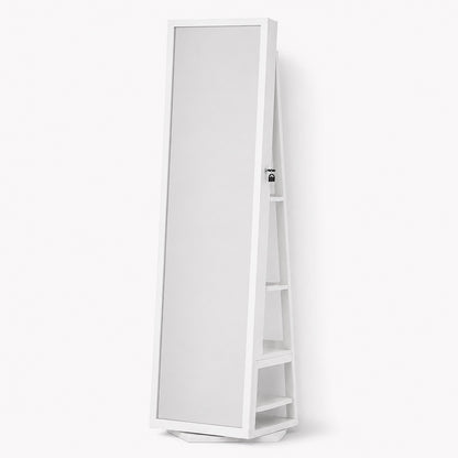 Armoire Bijoux Miroir LED Rotatif