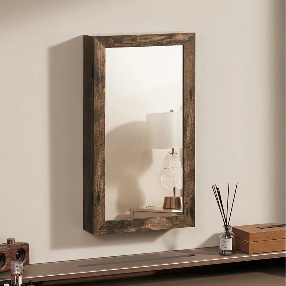 Armoire à Bijoux Mural Pratique avec Miroir