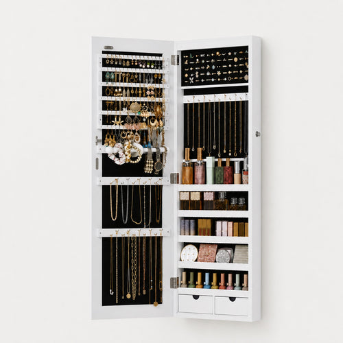 Armoire Bijoux Mural Miroir LED