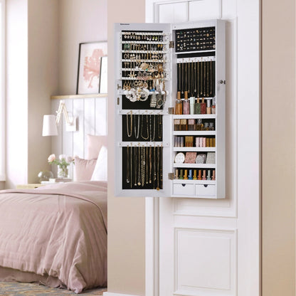 Armoire Bijoux Mural Miroir LED
