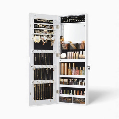 Armoire Bijoux Murale LED avec Miroir