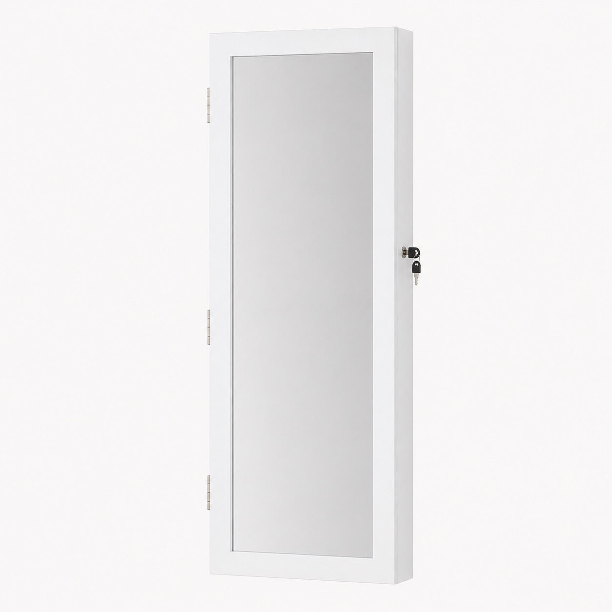 Armoire à Bijoux Murale et Miroir Pratique