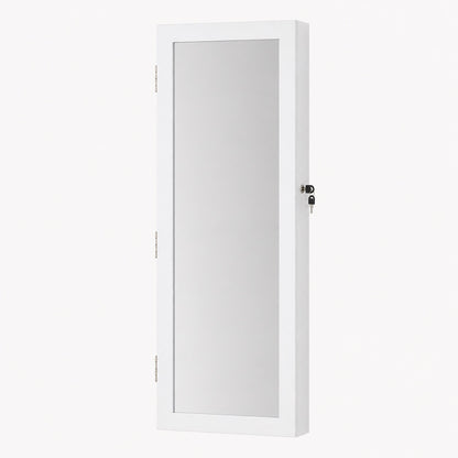 Armoire à Bijoux Murale et Miroir Pratique