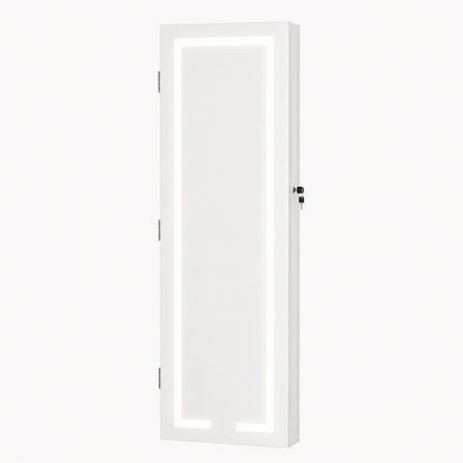 Armoire Bijoux Murale LED avec Miroir