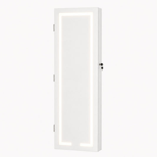 Armoire Bijoux Murale LED avec Miroir
