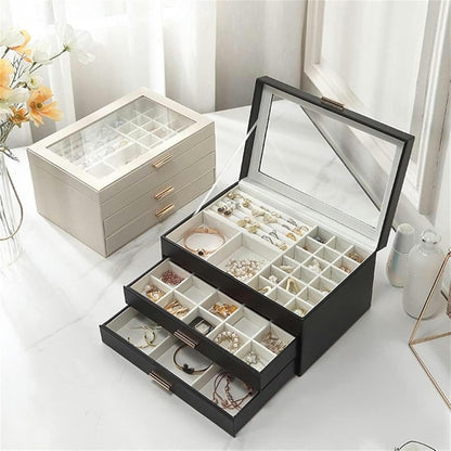 Boîte à Bijoux avec Tiroirs - Rangement Pratique