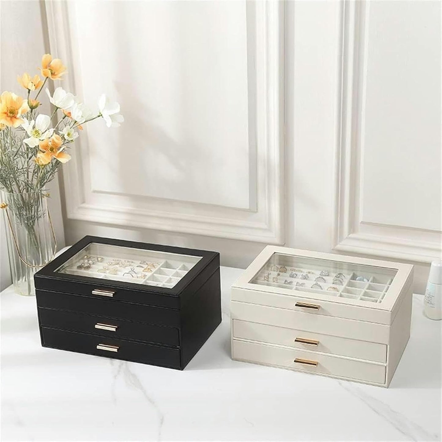 Boîte à Bijoux avec Tiroirs - Rangement Pratique