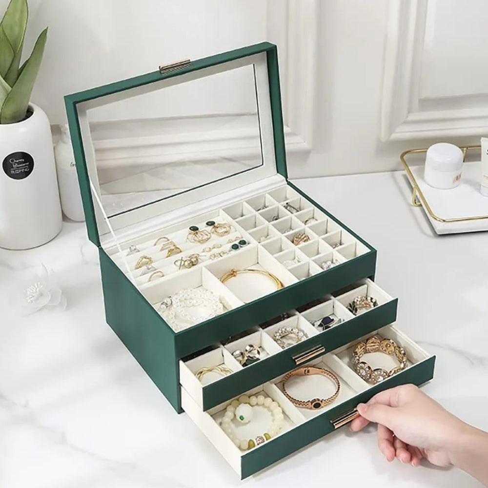 Boîte à Bijoux avec Tiroirs - Rangement Pratique