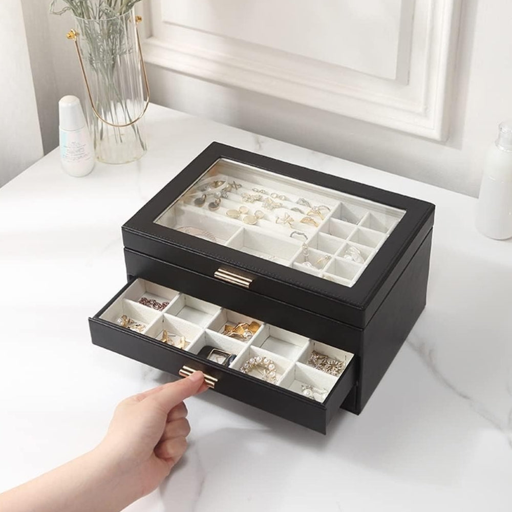 Boîte à Bijoux avec Tiroirs - Rangement Pratique