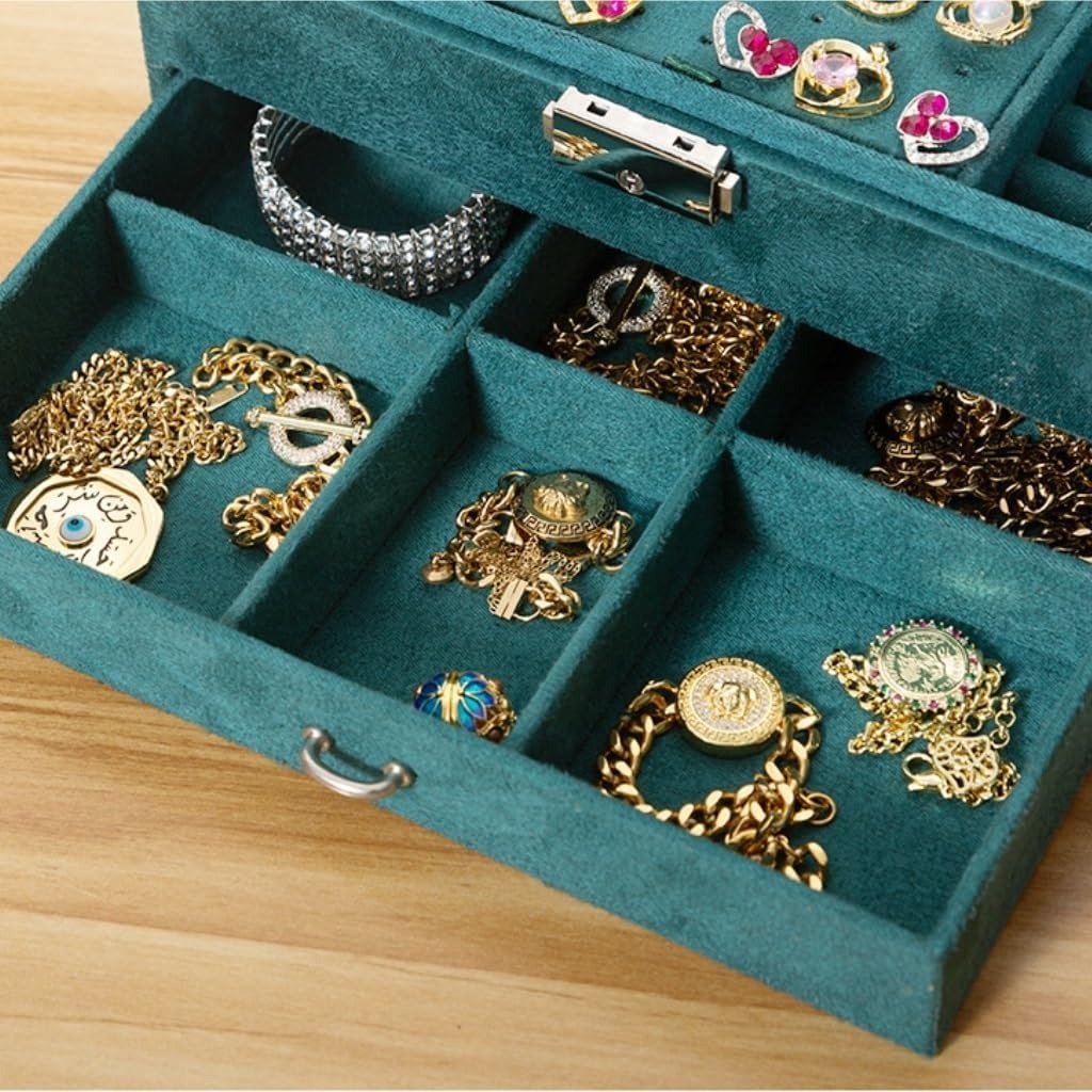 Boîte à Bijoux 3 Niveaux Compacte