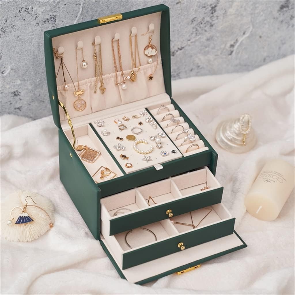 Boîte à Bijoux Sécurisée 3 Tiroirs