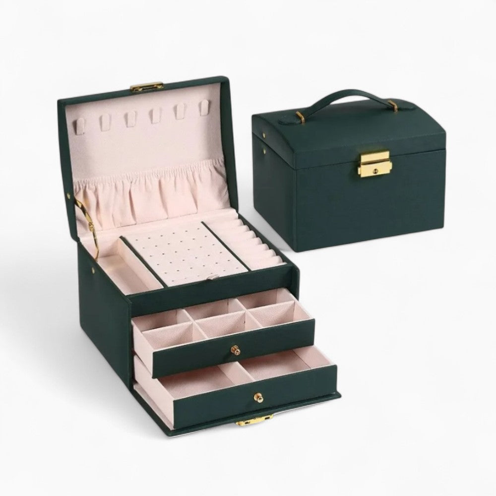 Boîte à Bijoux Sécurisée 3 Tiroirs