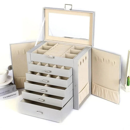 Boîte à Bijoux 5 Tiroirs Pratique et Élégante