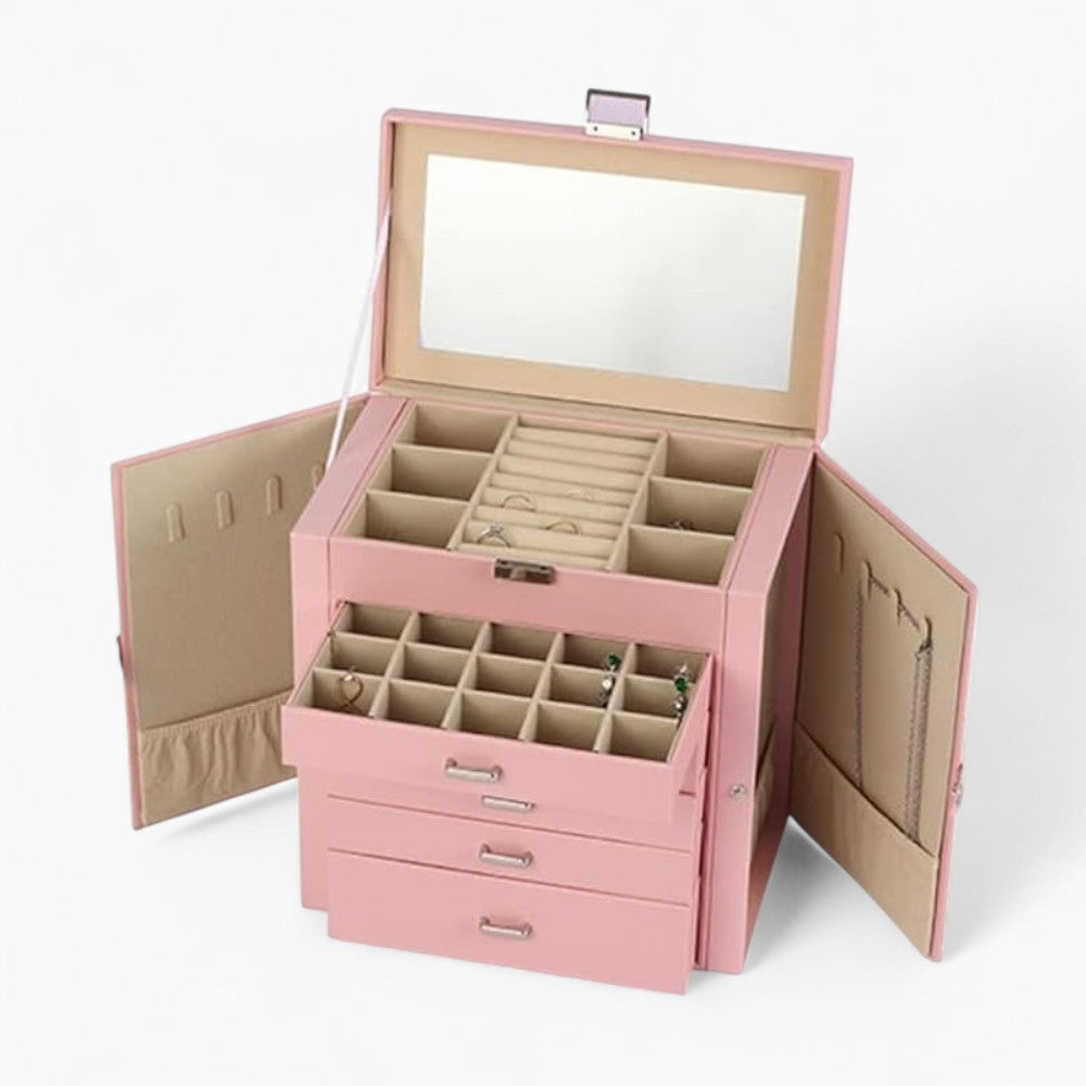 Boîte à Bijoux 5 Tiroirs Pratique et Élégante