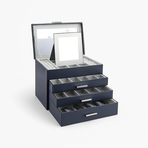 Boîte à Bijoux Moderne avec Miroir et Rangement