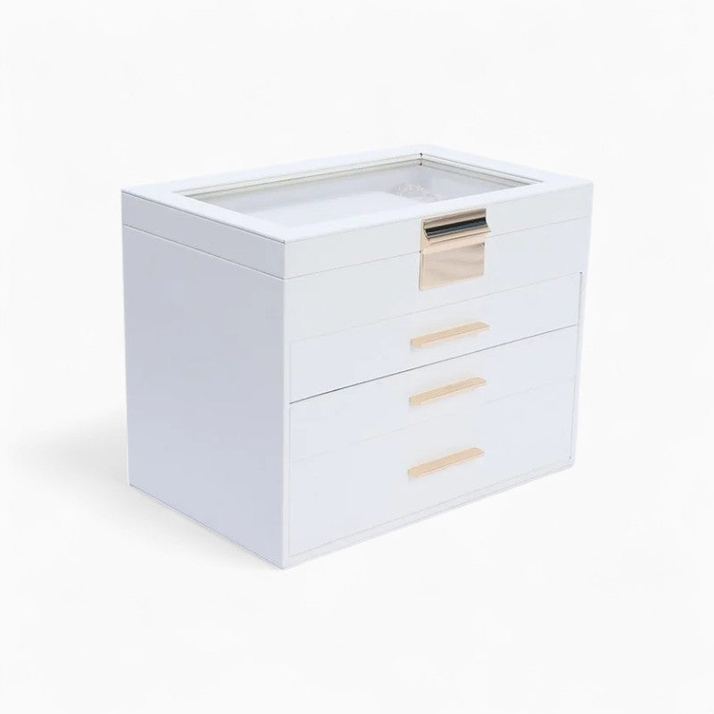 Boîte à Bijoux Moderne avec Miroir et Rangement