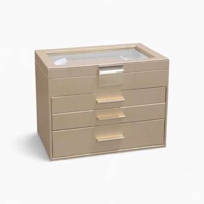 Boîte à Bijoux Moderne avec Miroir et Rangement