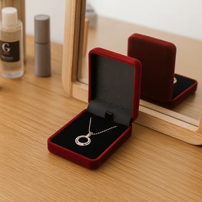 Boîte à Bijoux Velours pour Collier
