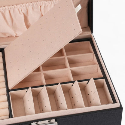 Boîte à Bijoux en Cuir pour Rangement