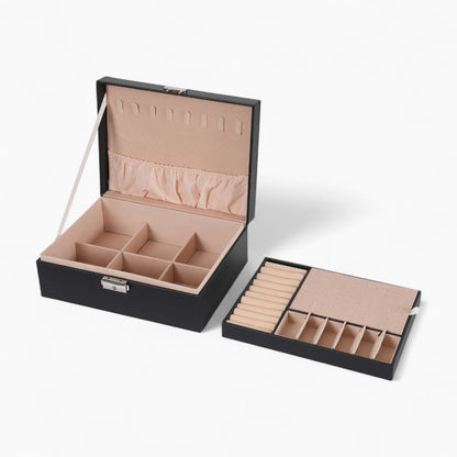 Boîte à Bijoux en Cuir pour Rangement