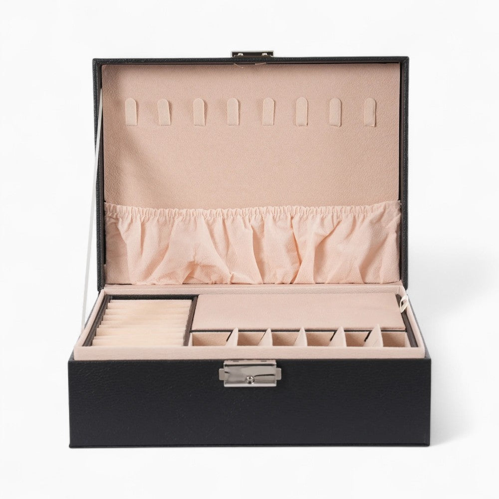 Boîte à Bijoux en Cuir pour Rangement