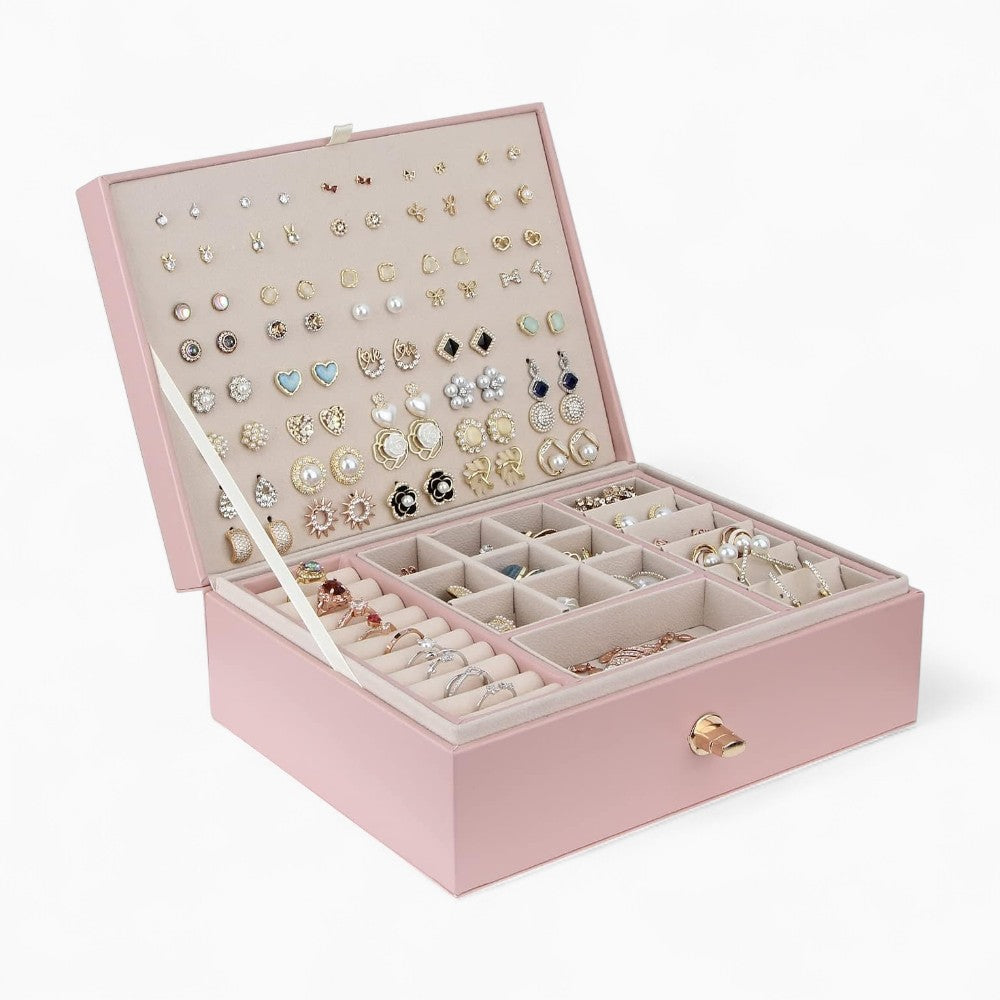 Boîte à Bijoux Voyage Compartiments Pratiques