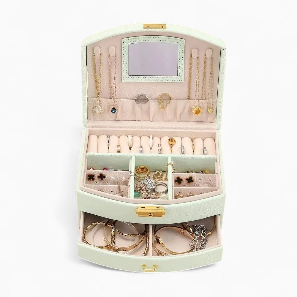 Boîte à Bijoux Voyage - Miroir Pratique Inclus