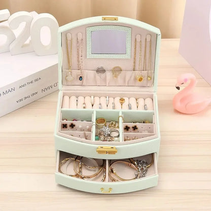 Boîte à Bijoux Voyage - Miroir Pratique Inclus
