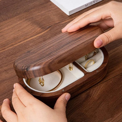 Boîte à Bijoux Voyage Bois - Compacte et Élégante