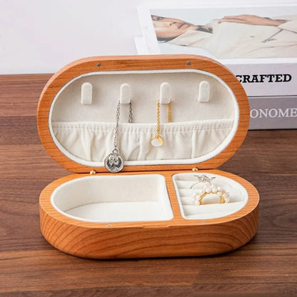 Boîte à Bijoux Voyage Bois - Compacte et Élégante