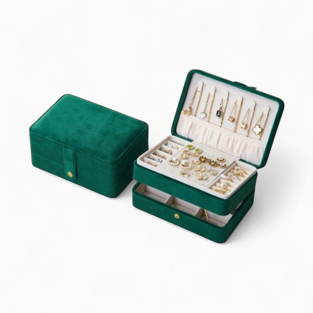 Boîte à Bijoux Voyage Compacte Velours
