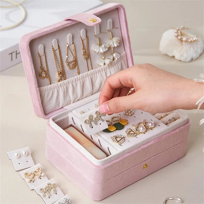 Boîte à Bijoux Voyage Compacte Velours