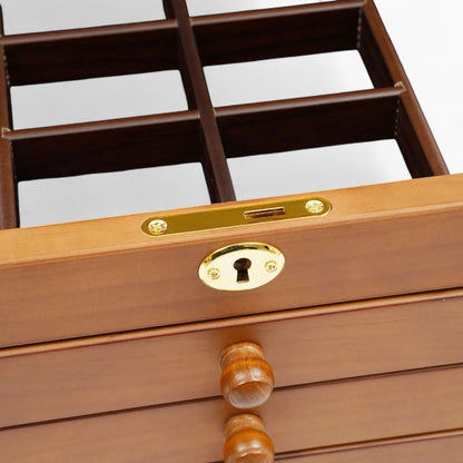 Boîte à Bijoux 6 Tiroirs en Bois