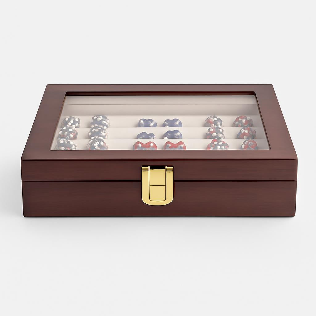 Boîte à Bijoux Bois Verre - Rangement Élégant
