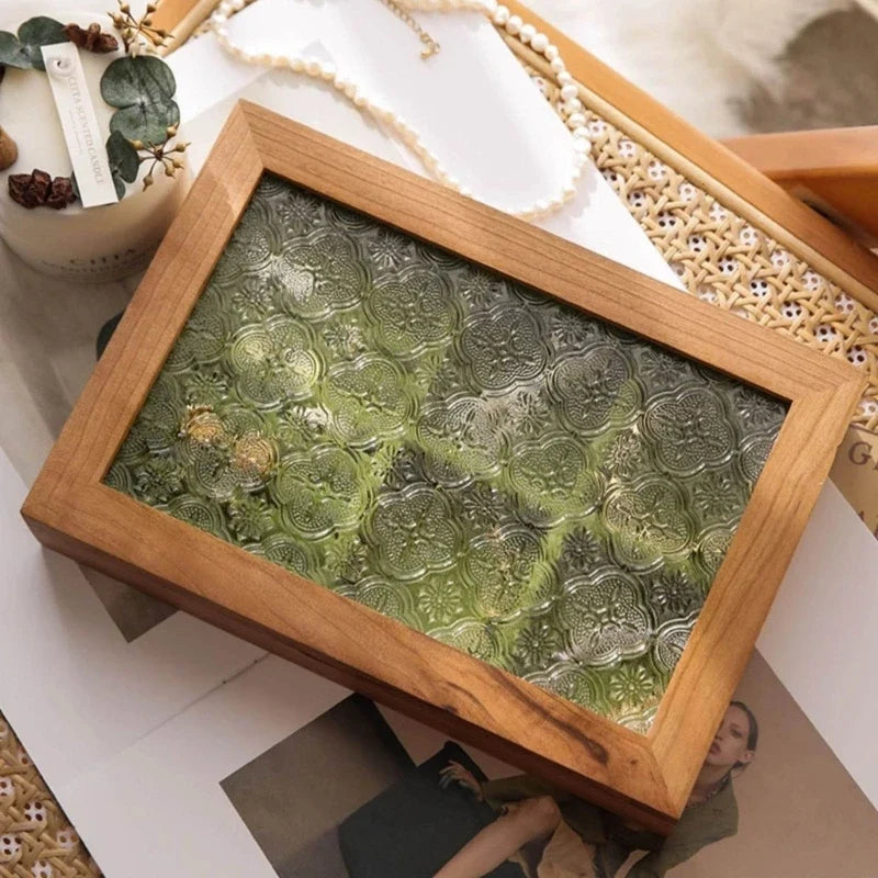Boîte à Bijoux Bois Gravé - Rangement Élégant