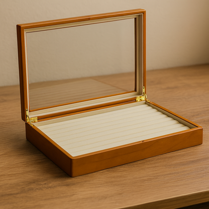 Boîte à Bijoux Bois Vintage - Rangement Élégant