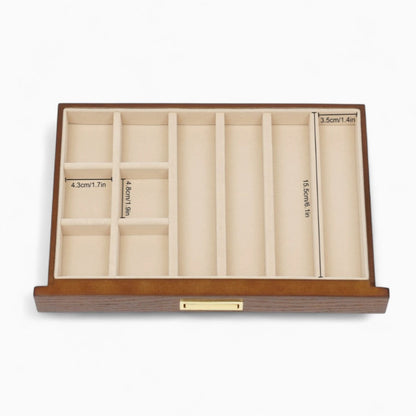 Boîte à Bijoux Bois Tiroirs - Rangement Pratique