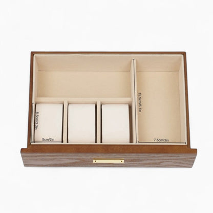 Boîte à Bijoux Bois Tiroirs - Rangement Pratique