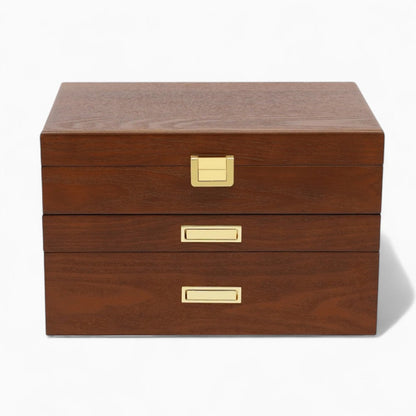 Boîte à Bijoux Bois Tiroirs - Rangement Pratique